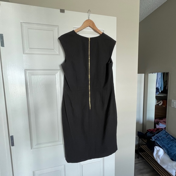 Calvin Klein mini dress with square neck and gold tone hardware - Picture 5 of 5